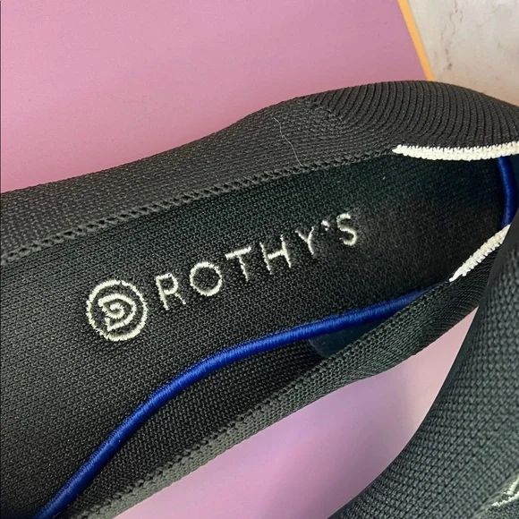 Rothy's Black Flats Size 9 - Picture 2 of 6